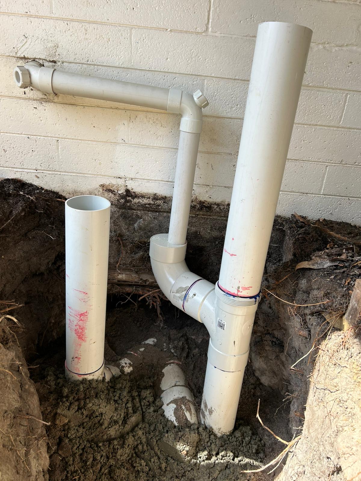 External drainage installation for home renovation in Bentleigh Melbourne